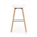 Стул барный HALMAR H86 белый/серый